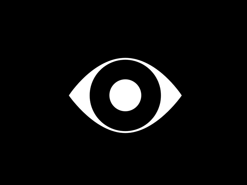 animated blinking eye logo left